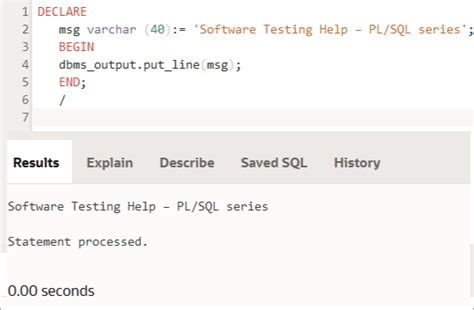 Pl Sql Tutorial For Beginners With Examples What Is Plsql