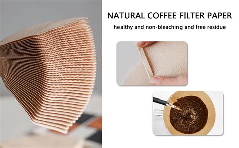 Amazon Peaceleaf Cone Coffee Filters Natural Unbleached