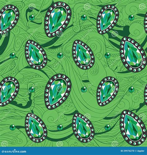 Emerald Jewelry Green Pattern Stock Photo Image 29976270