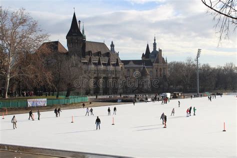 Ice skating in Budapest stock photo. Image of skate, hockey - 1671092