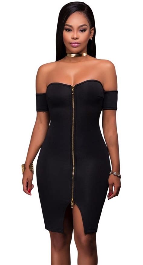 Sexy Vestido Negro Strapless Cierre Frente Antro Moda 22951 550 00