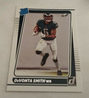 2021 Panini Donruss NFL DeVonta Smith Rated Rookie 261 PHILADELPHIA