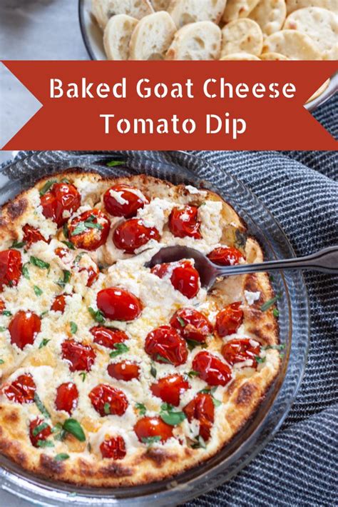 Baked Goat Cheese Dip With Tomatoes Midwexican