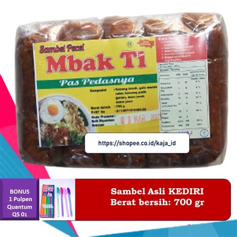 Jual Sambel Pecel Kediri Mbak Ti 700 Gram I Sambel Pecel Asli Kediri I