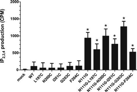 Basal Levels Of Inositol Phosphates In Cells Expressing The Wild Type