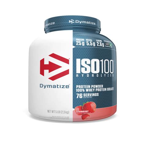 Buy Dymatize Iso Hydrolyzed Whey Protein Powder Strawberry