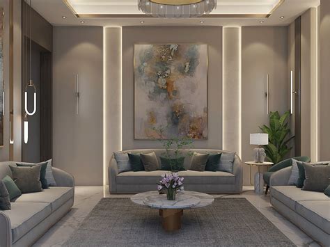 Simple Women Majlis In KSA On Behance Living Room Decor Colors Living