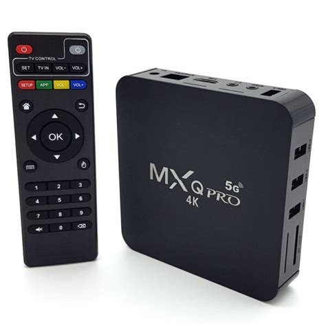 MXQ PRO 5G 4K ANDROID TV BOX WITH REMOTE