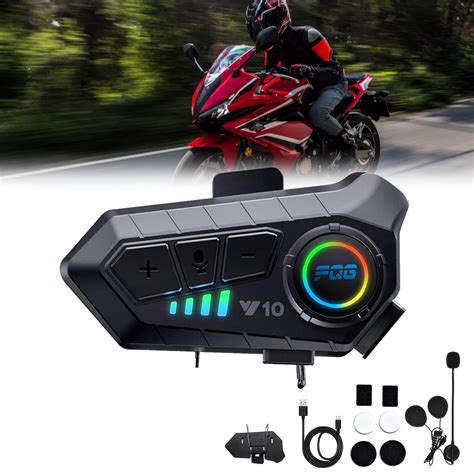 Motorcycle Bluetooth Headset, Motorbike Universal Bluetooth Motorcycle ...