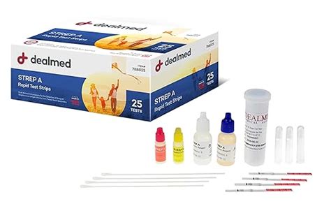 Amazon Dealmed Rapid Diagnostic Strep A Test Kits Strep A Rapid