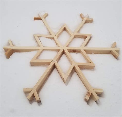 Diy Simple Wooden Snowflake Woodworking With The Girls