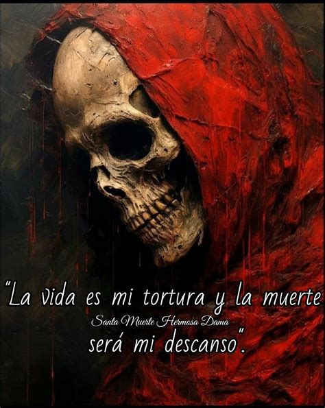 Santa Muerte Roja Black Skulls Wallpaper Dark Gothic Art Art