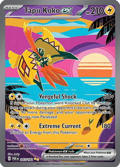 Tapu Koko Ex Paradox Rift 68 Bulbapedia The Community Driven