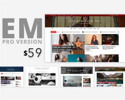 Elegant Magazine Pro – Clean, Elegant and Minimalist Premium ...