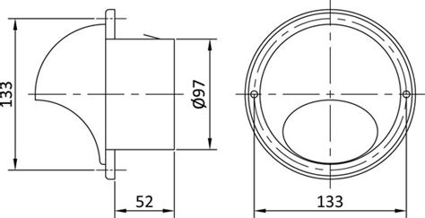 Overdrukrooster met Gevelkap Ø150mm Zwart RVS AIRACE Steelparts