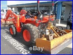 Kubota Tractor L X Compact Tractor With Loader And Box Blade Only