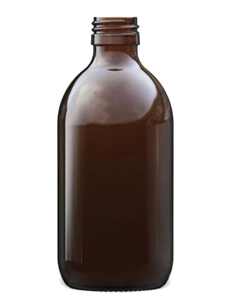 300ml Alpha Lightweight Round Syrup Bottles Amber Glass Wains Of