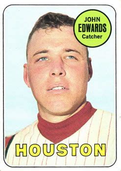 Topps Johnny Edwards Front Baseball Players Major League