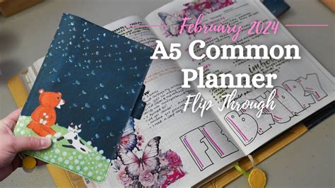 February In My A5 Sterling Ink Common Planner 2024 Planner Flip