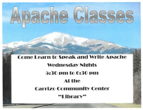 Apache Class at the Library - Official Website of the Mescalero Apache Tribe