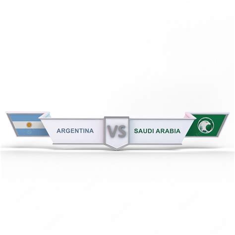 Premium Photo | Argentina vs saudi arabia