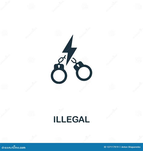 Illegal Icon Premium Style Design From Corruption Icon Collection