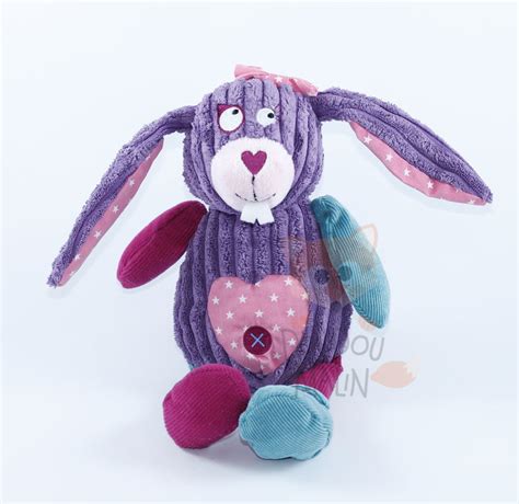 Influx Cora doudou peluche lapin violet bleu étoile