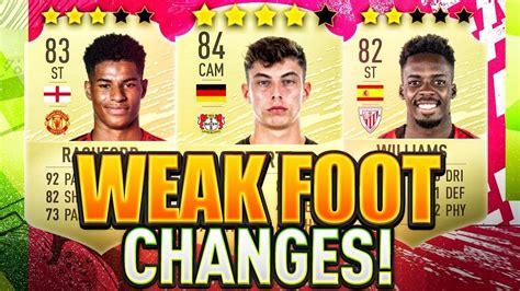 FIFA 20 WEAK FOOT UPGRADES DOWNGRADES FIFA 20 Ultimate Team YouTube