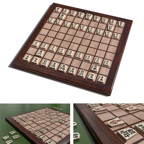 Shogi board model - TurboSquid 1507885