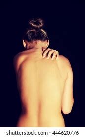 Nude Topless Woman Scratching Her Neck Stock Photo 165439502 Shutterstock