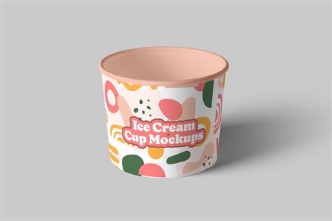 Ice Cream Cup Mockups 2 Design Cuts