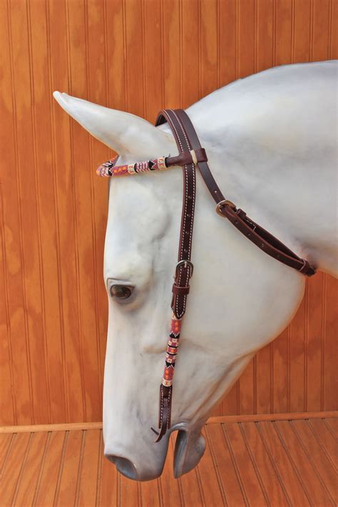 Rolled Beaded Browband Headstalls Half Circle Ranch