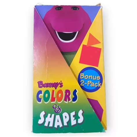 BARNEY & FRIENDS: Barneys Colors & Shapes VHS 1997 2-Tape Set $8.25 - PicClick CA