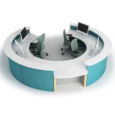 Julius Four Person Circular Reception Desk