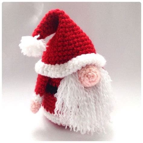 Santa Gonk Christmas Decorations Crochet Pdf Pattern Etsy Uk Patron Muñeca Amigurumi