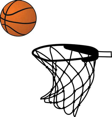 Basketball Net Basketball Hoop Basketball Goal Illustration On White Background 12003138