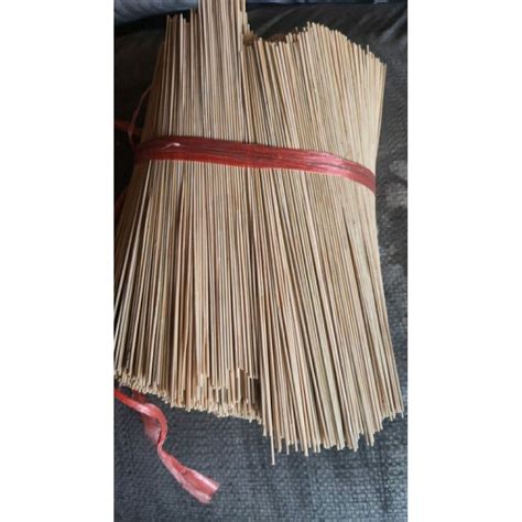 Brown Incense Round Bamboo Sticks Fragrance Order Less Length 8