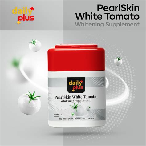 Daily Plus Whitening Supplement Pearlskin White Tomato Shopee