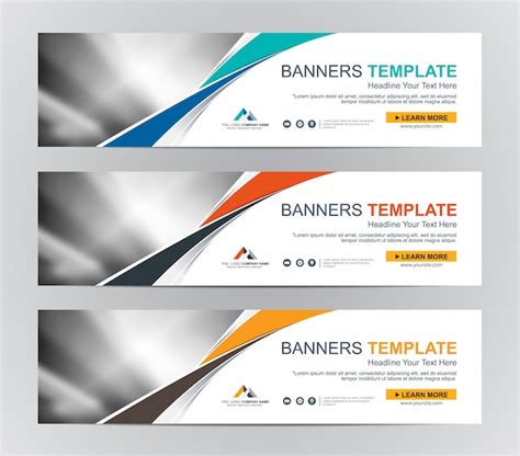 Abstrakte Web Banner Design Hintergrund Oder Header Vorlagen Premium