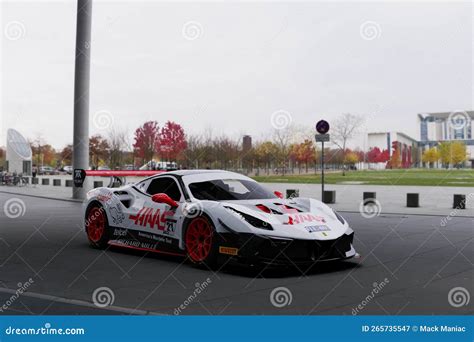 Ferrari 488 Challenge Evo Gt3 With Livery Of Haas Racing Editorial