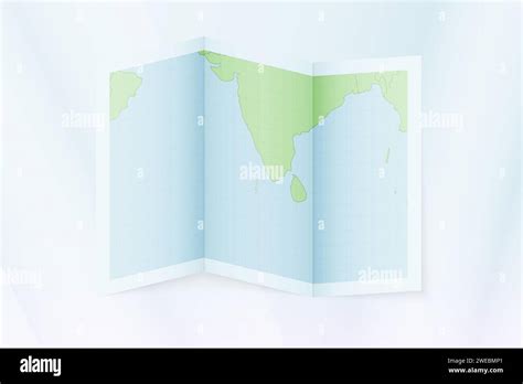 Maldives Map Folded Paper With Maldives Map Vector Illustration Stock