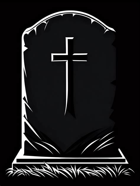 Minimalist Gravestone Vector Art Jim Phillips Style Muse Ai