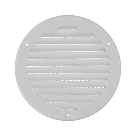 ECOPRO VENT White Metal 6 Inch Round Ventilation Grille Inside