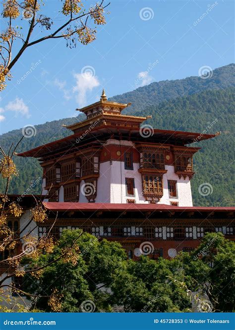 Shot Of The Punakha Dzong In Bhutan Stock Image Image Of Buddhism