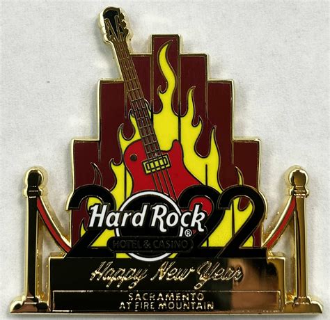 Happy New Years Flaming Guitar Pins And Badges Hobbydb