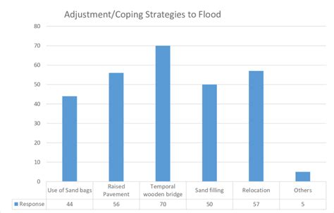 3 Bar graph showing adjustment/coping strategies to flood | Download ...