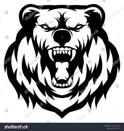 Bear Vector Silhouette Vector Isolated Illustration Stock Vector ...