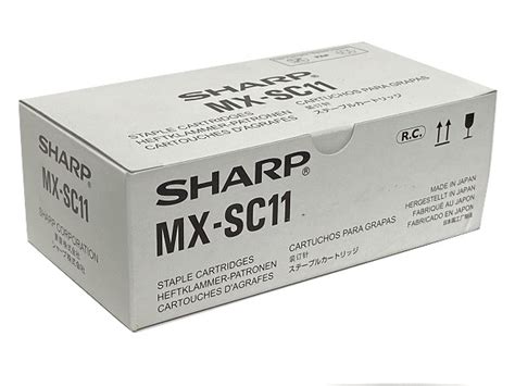 Sharp MX SC11 Staple Cartridge Box Of 3 GM Supplies