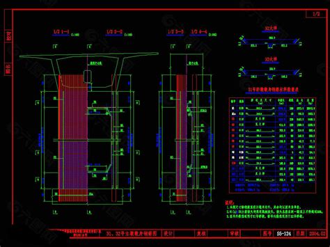 桥墩墩身钢筋图cad图纸装饰装修素材免费下载图片编号4762718 六图网