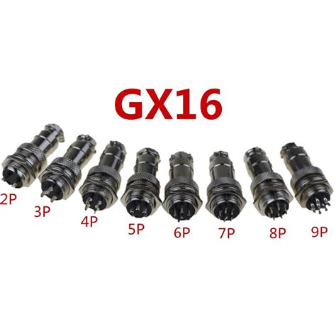 Set Gx Pin Male Female Diameter Mm Wire